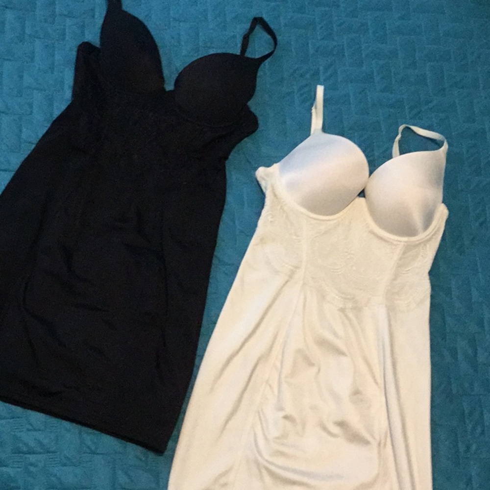 Maidenform Flexees full body slip with built in bra.  2 for the price of one.